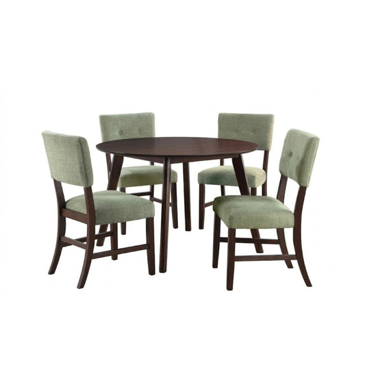 Tioga - 47" Round Dining Table Set 5 Piece Dining Room Sets by New Classic - Walls Furniture & Mattress