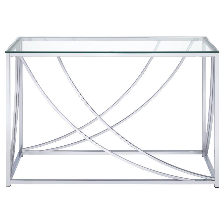 Lille - Glass Top Entryway Sofa Console Table Accents End Tables by CoasterEssence - Walls Furniture & Mattress
