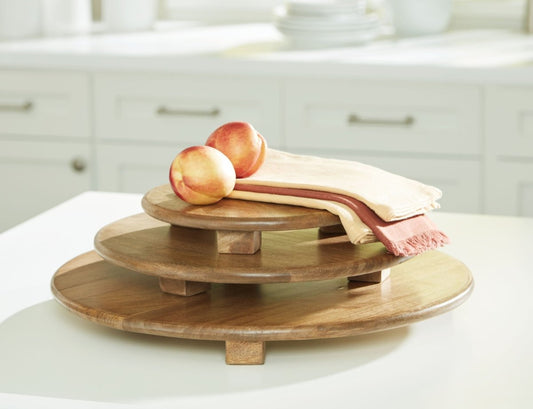 Kaidler - Tray Set (Set of 3) - Brown Trays by Signature Design by Ashley® - Walls Furniture & Mattress