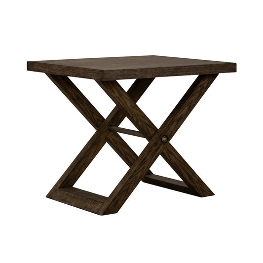 Crossroads - End Table - Dark Brown End Tables by Liberty Furniture - Walls Furniture & Mattress