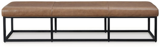 Joston - Accent Bench - Caramel Accent Benches by Signature Design by Ashley® - Walls Furniture & Mattress