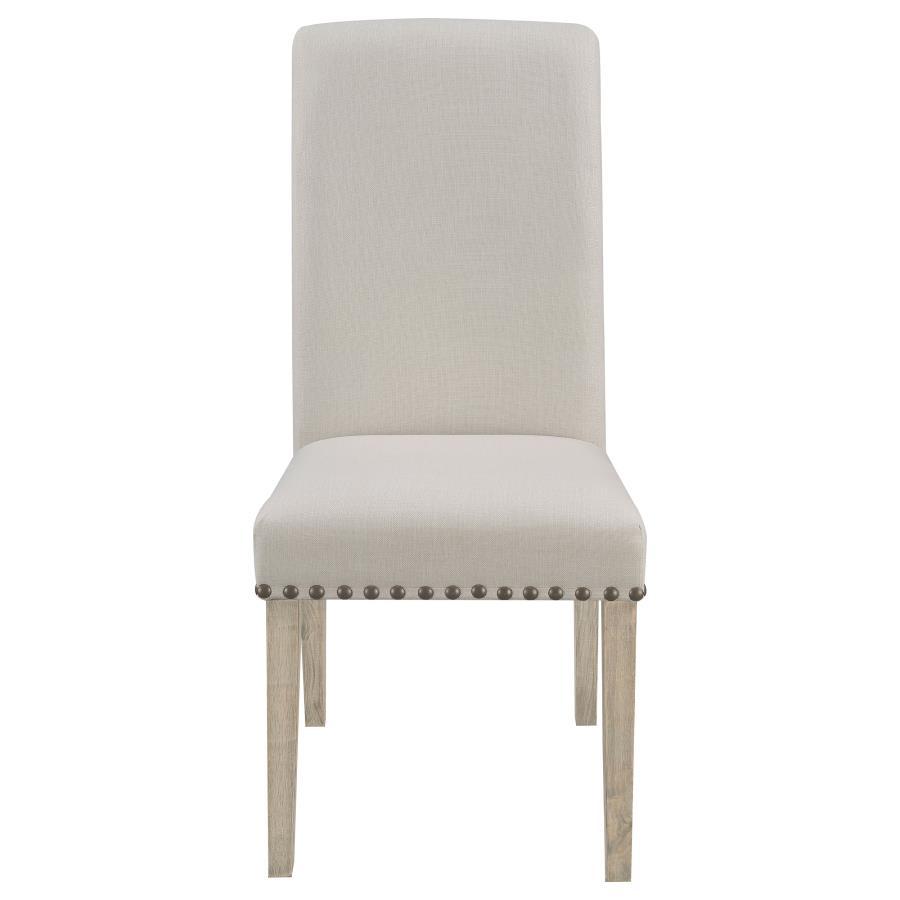 Salem - Fabric Upholstered Dining Side Chair (Set of 2) - Beige Chair Sets by CoasterEssence - Walls Furniture & Mattress