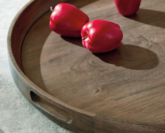 Webbworth - Tray - Gray Brown Trays by Signature Design by Ashley® - Walls Furniture & Mattress