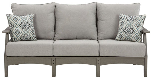 Visola - Sofa with Cushion - Gray Sofas by Signature Design by Ashley® - Walls Furniture & Mattress