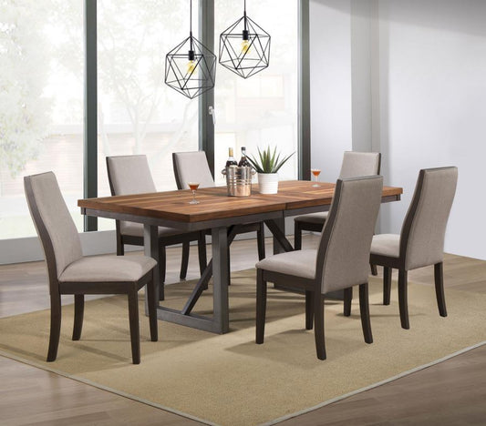 Spring Creek - Dining Table Set 5 Piece Dining Room Sets by CoasterEssence - Walls Furniture & Mattress