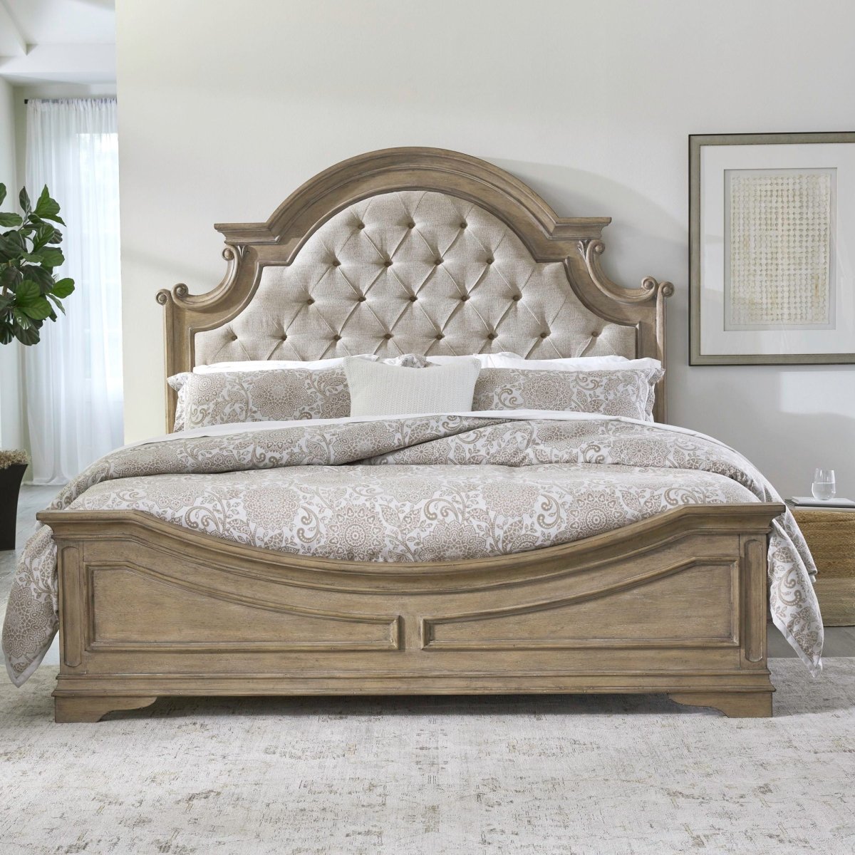 Magnolia Manor - Upholstered Bed Upholstered Beds by Liberty Furniture - Walls Furniture & Mattress