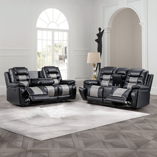 Nikko - Reclining Sofa Set Reclining Sofas & Loveseats by New Classic - Walls Furniture & Mattress