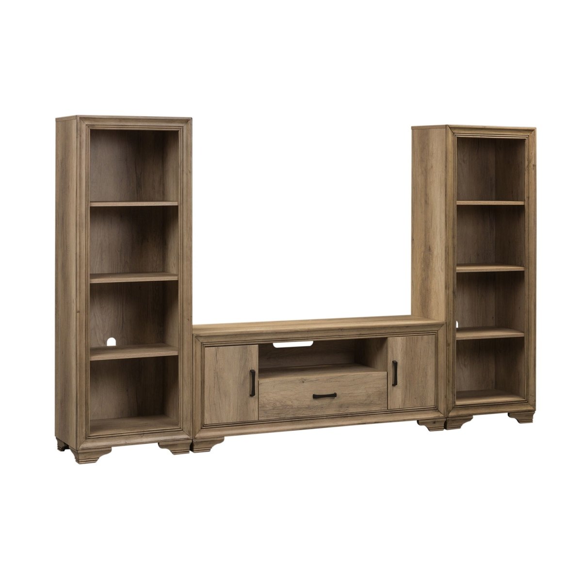 Sun Valley - Entertainment Center With Piers - Light Brown Entertainment Centers by Liberty Furniture - Walls Furniture & Mattress