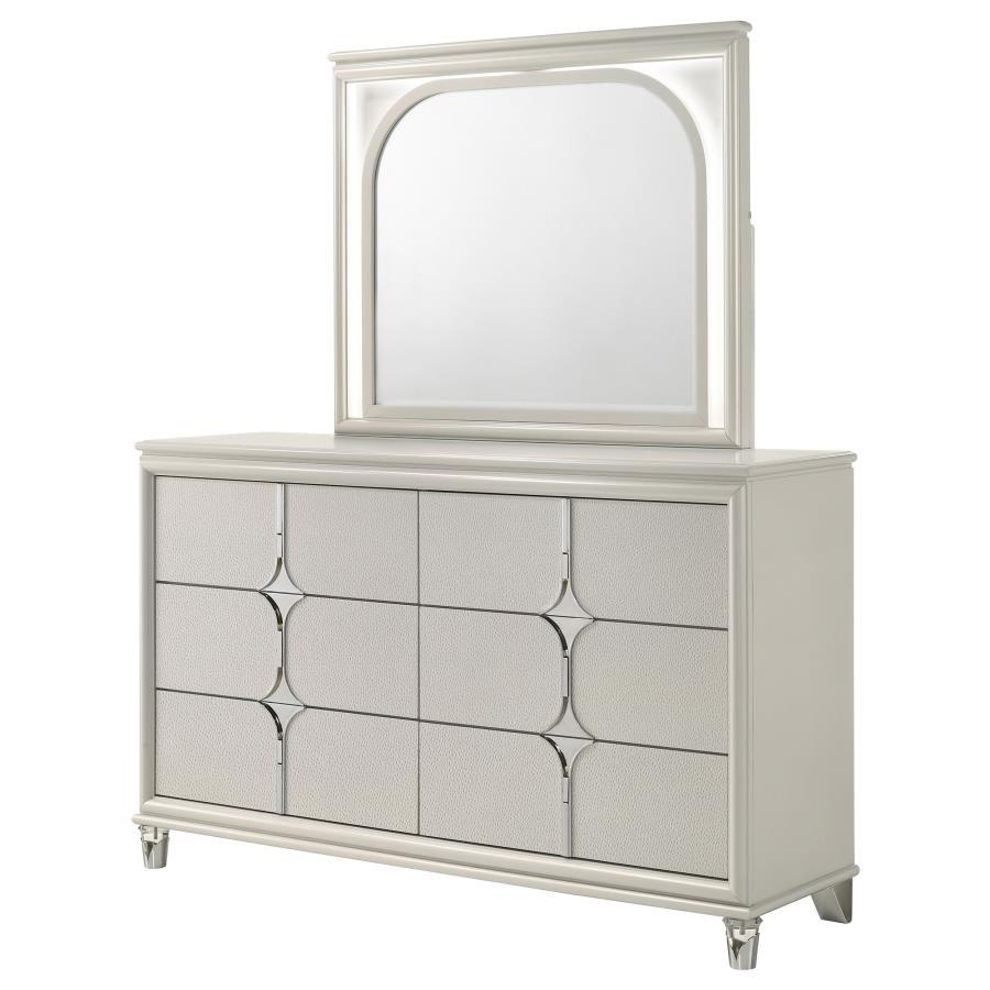 Olivia - 6 - Drawer Dresser Dressers by Coaster Fine Furniture - Walls Furniture & Mattress