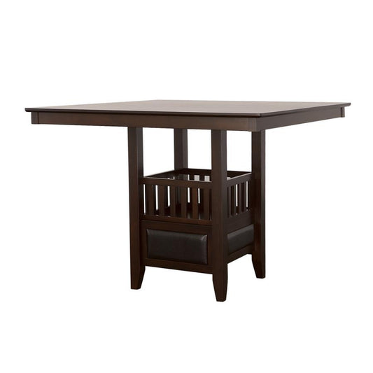 Jaden - Square Counter Height Dining Table - Espresso Counter Tables by CoasterEveryday - Walls Furniture & Mattress