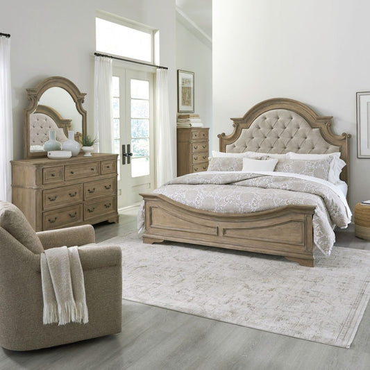 Magnolia Manor - Upholstered Bedroom Set 3 Piece Bedroom Sets by Liberty Furniture - Walls Furniture & Mattress