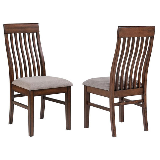 Briarwood - Wood Dining Side Chair (Set of 2) - Mango Oak Chair Sets by Coaster Fine Furniture - Walls Furniture & Mattress