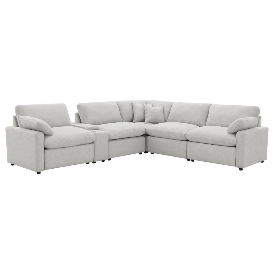 Collins - 6 - Piece Modular Power Reclining Sectional Reclining Sectionals by Coaster Fine Furniture - Walls Furniture & Mattress