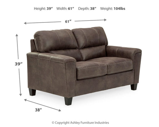 Navi - Stationary Loveseat Stationary Loveseats by Signature Design by Ashley® - Walls Furniture & Mattress