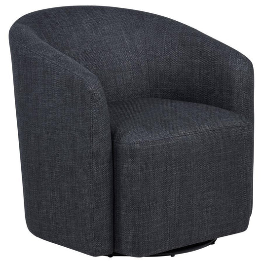 Mossbrook - Fabric Upholstered Swivel Accent Chair Swivel Chairs by Coaster Fine Furniture - Walls Furniture & Mattress