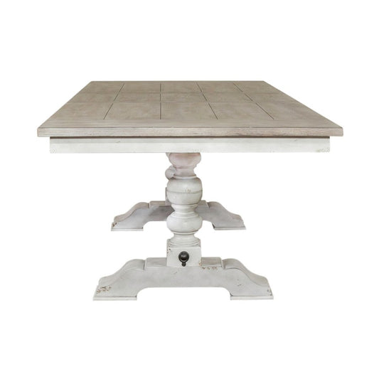 Whitney - Trestle Table - White Dining Tables by Liberty Furniture - Walls Furniture & Mattress