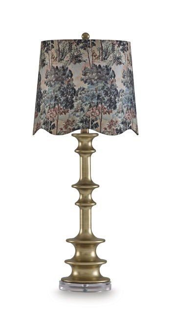 Jaystower - Poly Table Lamp - Antique Gold Color Table Lamps by Signature Design by Ashley® - Walls Furniture & Mattress