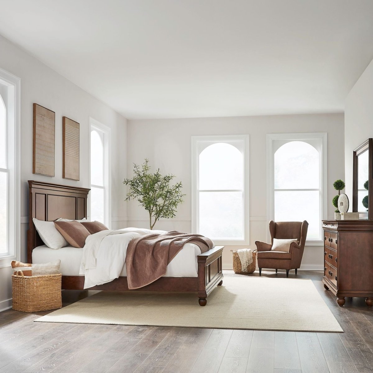 Rustic Traditions - Panel Bedroom Set 3 Piece Bedroom Sets by Liberty Furniture - Walls Furniture & Mattress