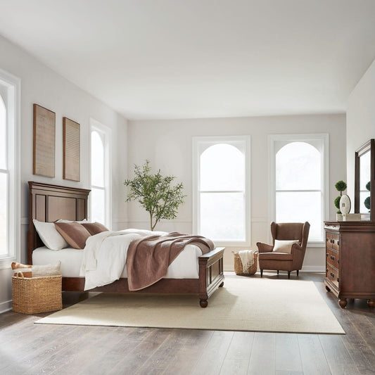 Rustic Traditions - Panel Bedroom Set 3 Piece Bedroom Sets by Liberty Furniture - Walls Furniture & Mattress
