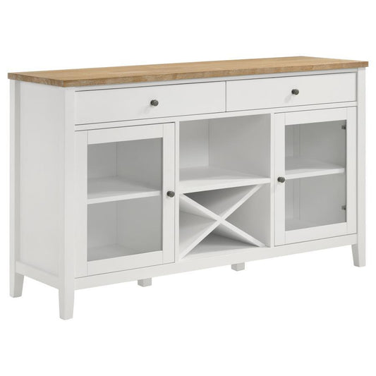 Hollis - 2 Door Dining Sideboard Buffet Storage Cabinet - White Buffets by Coaster Fine Furniture - Walls Furniture & Mattress