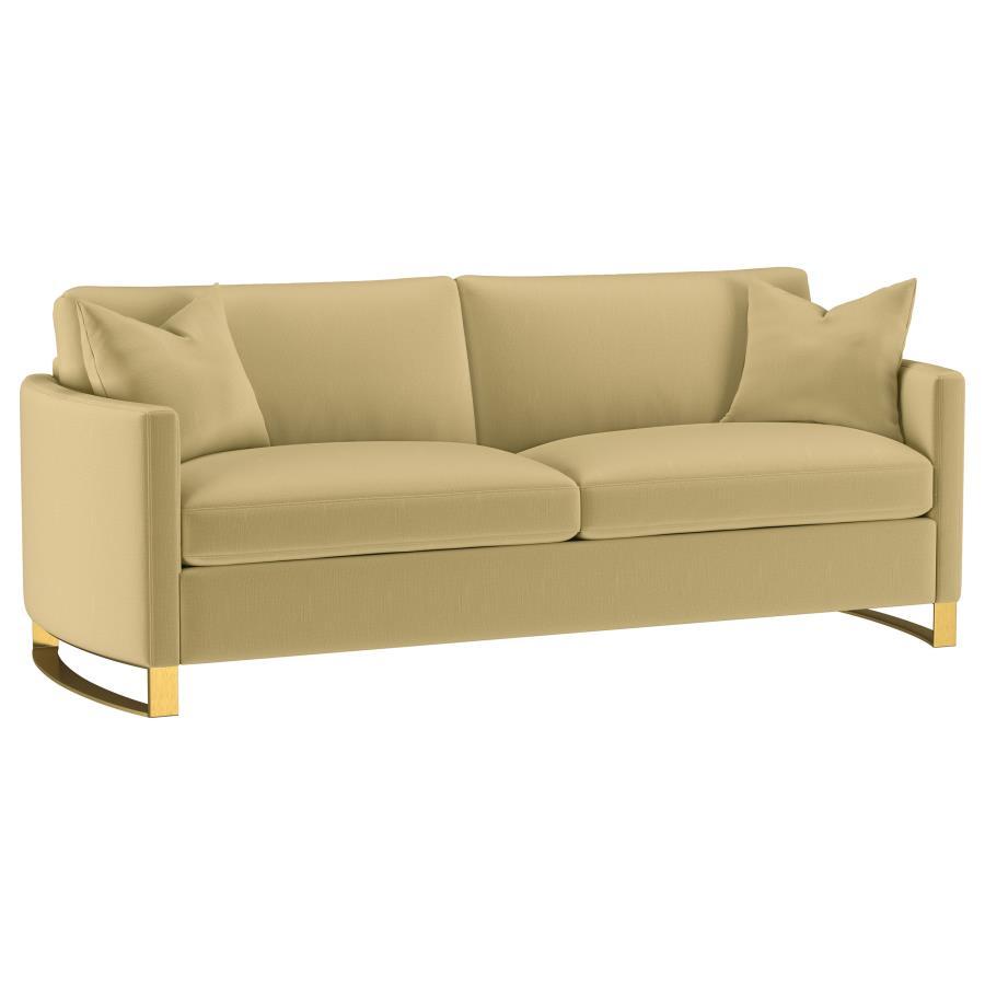 Corliss - Upholstered Arched Arm Sofa Stationary Sofas by CoasterElevations - Walls Furniture & Mattress
