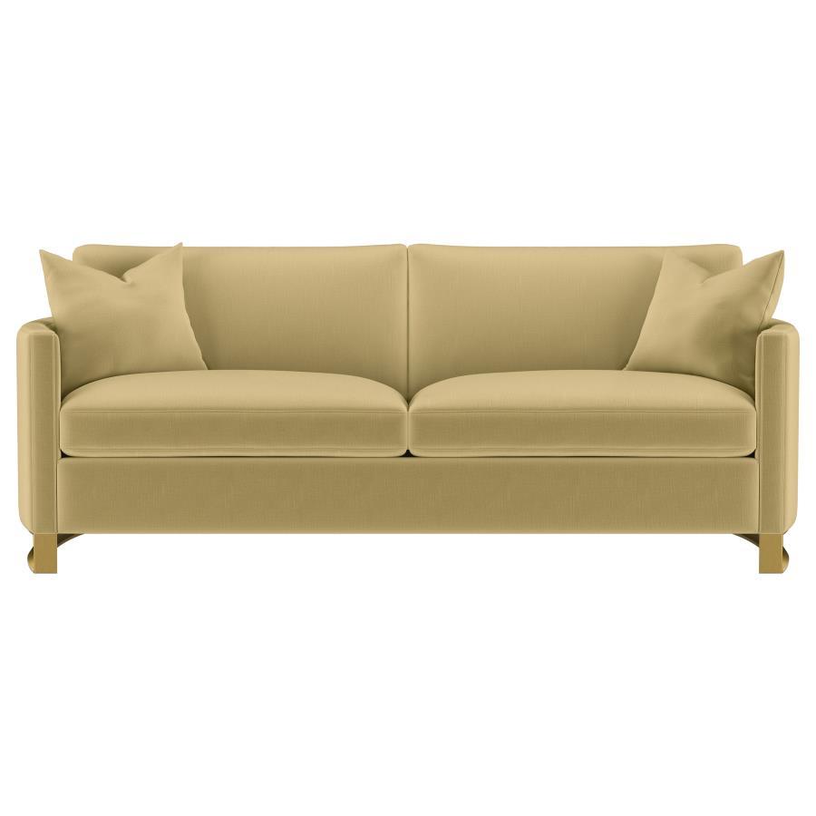 Corliss - Upholstered Arched Arm Sofa Stationary Sofas by CoasterElevations - Walls Furniture & Mattress