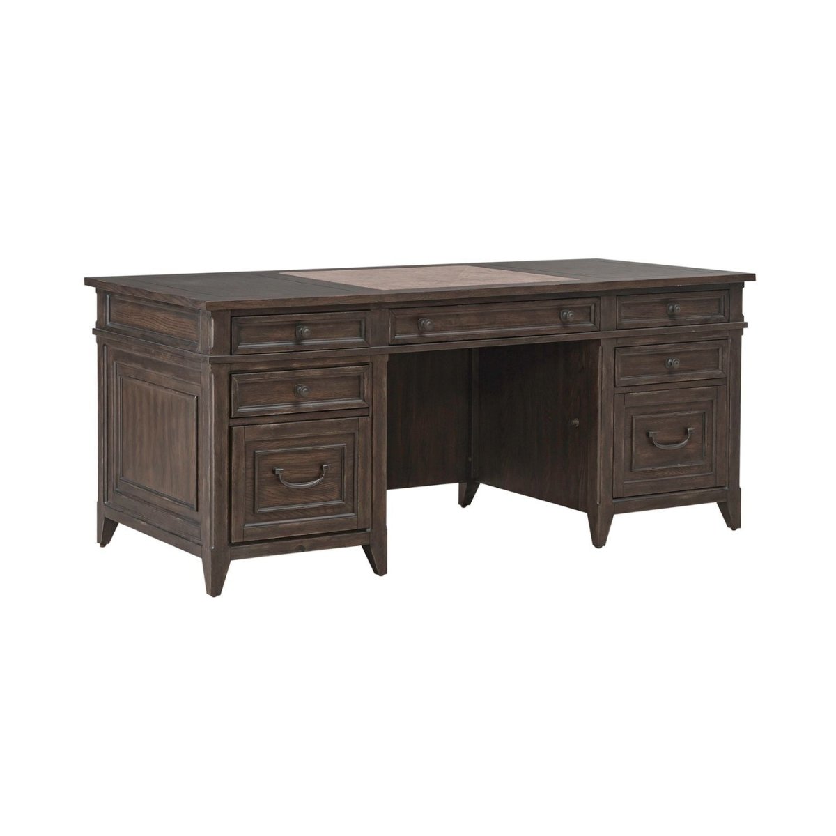 Paradise Valley - Executive Desk - Brown Executive Desks by Liberty Furniture - Walls Furniture & Mattress