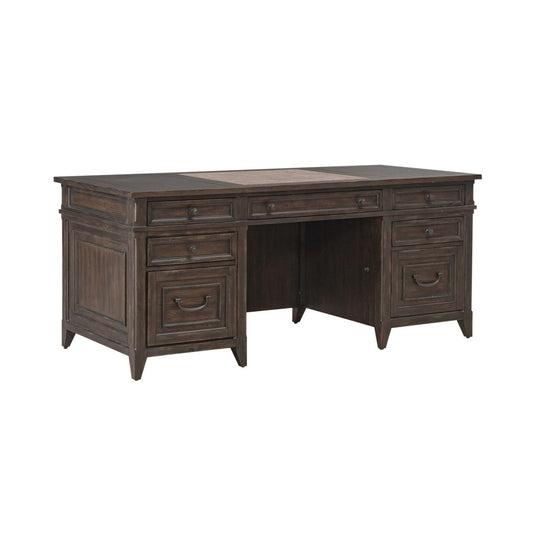Paradise Valley - Executive Desk - Brown Executive Desks by Liberty Furniture - Walls Furniture & Mattress