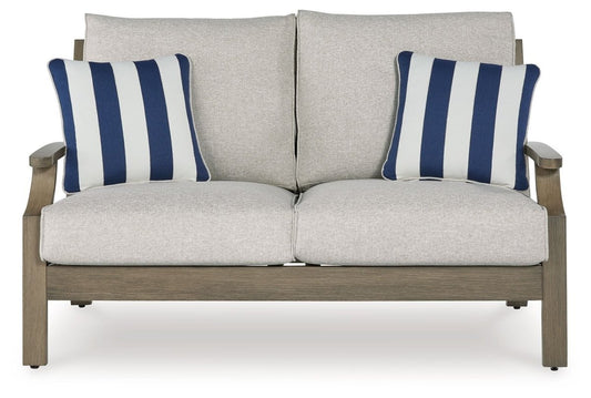 Rainier Ranch - Loveseat With Cushion - Brown / Beige Loveseats by Signature Design by Ashley® - Walls Furniture & Mattress
