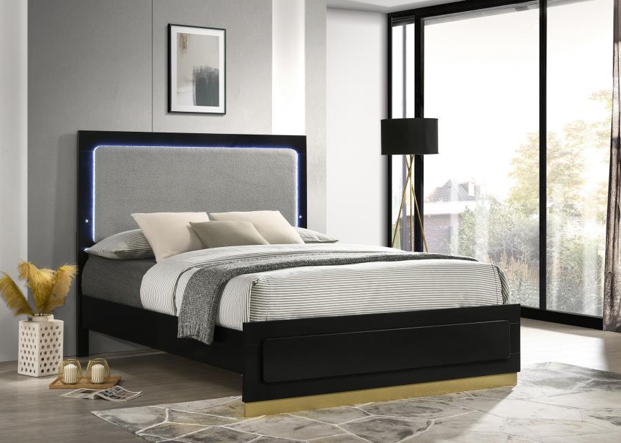 Caraway - Wood LED Panel Bed Upholstered Beds by Coaster Fine Furniture - Walls Furniture & Mattress