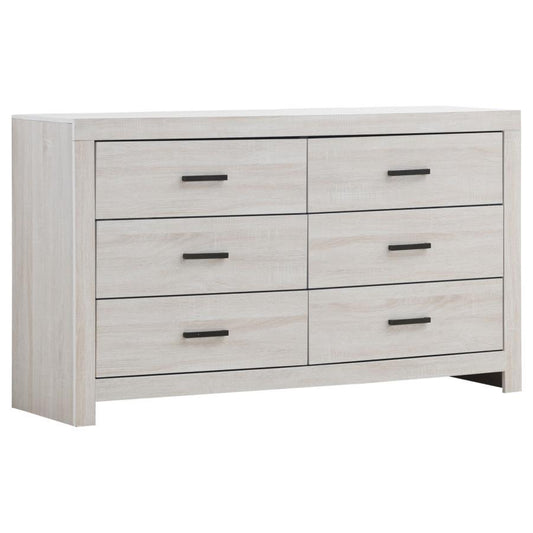 Brantford - 6 - Drawer Dresser Dressers by CoasterEveryday - Walls Furniture & Mattress