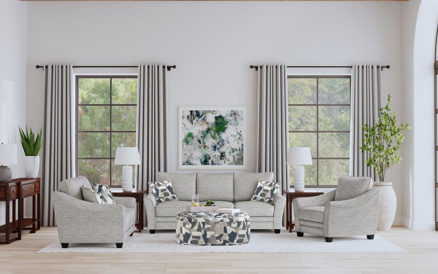 Tomkins - Boucle Upholstered Sofa Set Stationary Sofas & Loveseats by Coaster Fine Furniture - Walls Furniture & Mattress