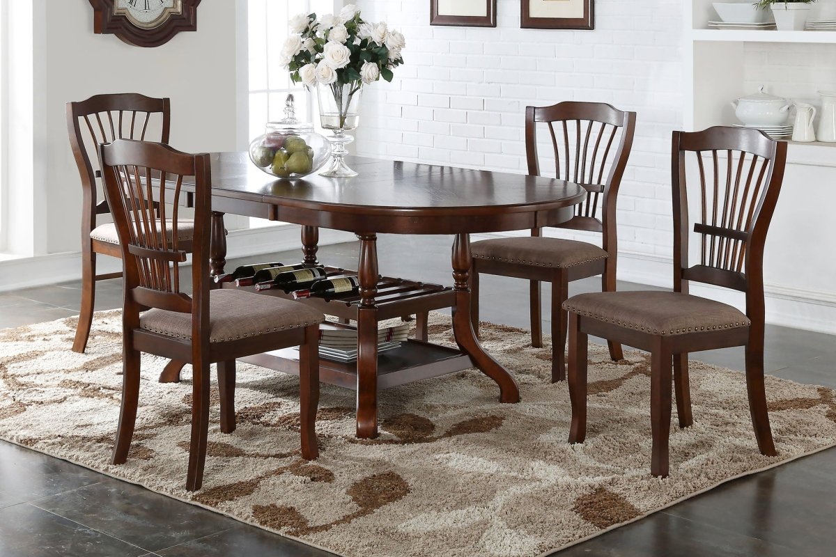 Bixby - Dining Table Set 5 Piece Dining Room Sets by New Classic - Walls Furniture & Mattress