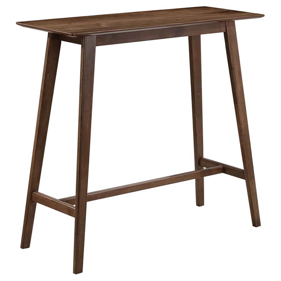 Finnick - Rectangular Pub Height Bar Table - Walnut Bar Tables by CoasterEveryday - Walls Furniture & Mattress