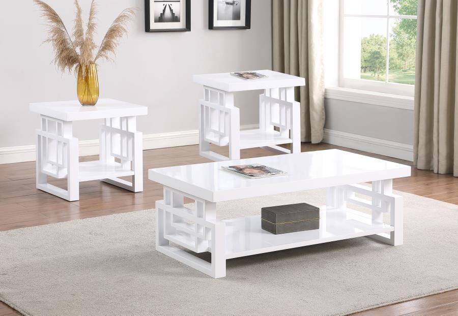 Schmitt - Coffee Table Set Table Sets by Coaster Fine Furniture - Walls Furniture & Mattress