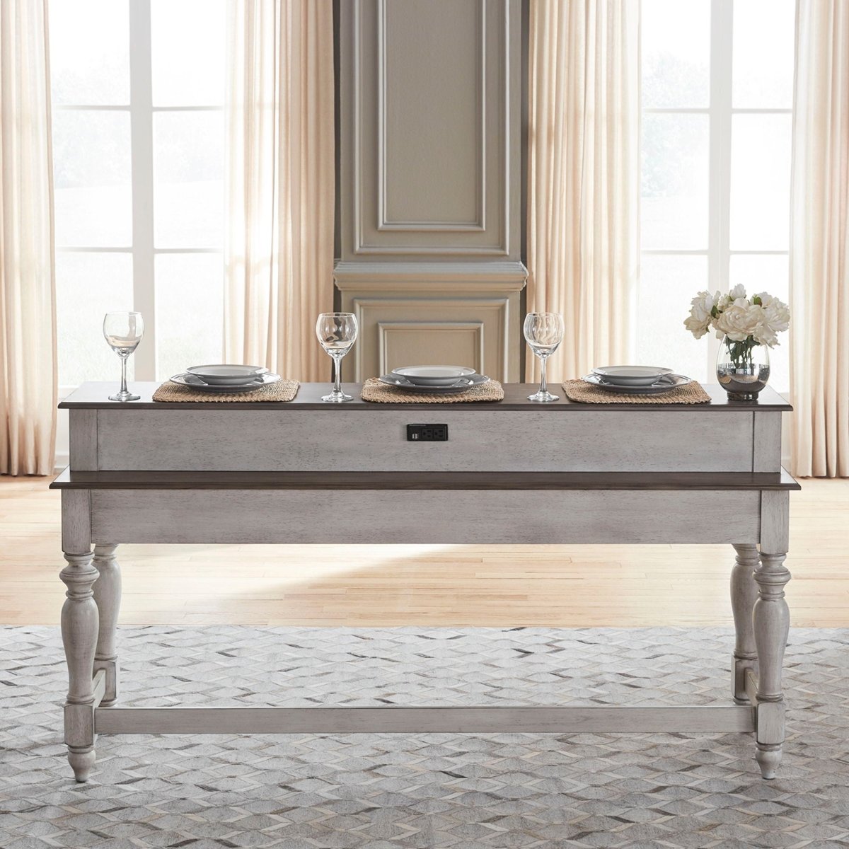 Ocean Isle - Console Bar Table Console Tables by Liberty Furniture - Walls Furniture & Mattress