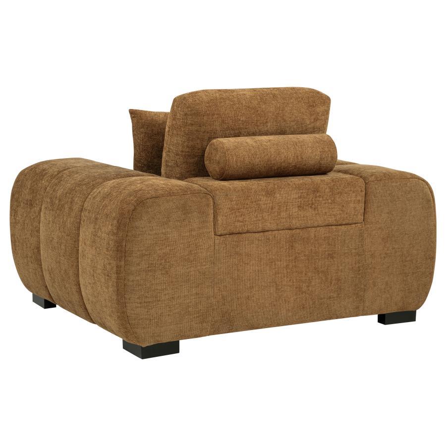 Octavia - Fabric Upholstered Track Arm Accent Chair Arm Chairs by Coaster Fine Furniture - Walls Furniture & Mattress