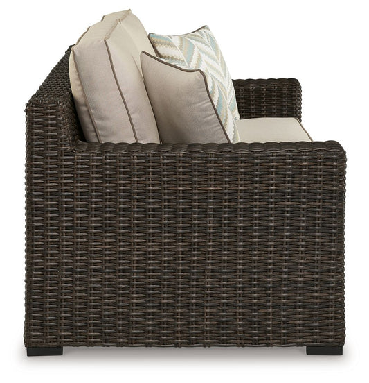 Coastline Bay - Loveseat W/Cushion - Brown Loveseats by Signature Design by Ashley® - Walls Furniture & Mattress