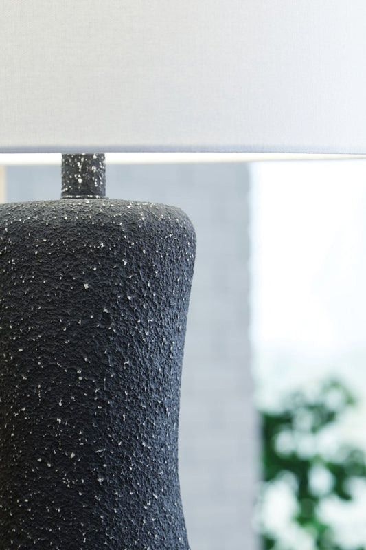 Maykins - Black - Metal Table Lamp Table Lamps by Signature Design by Ashley® - Walls Furniture & Mattress