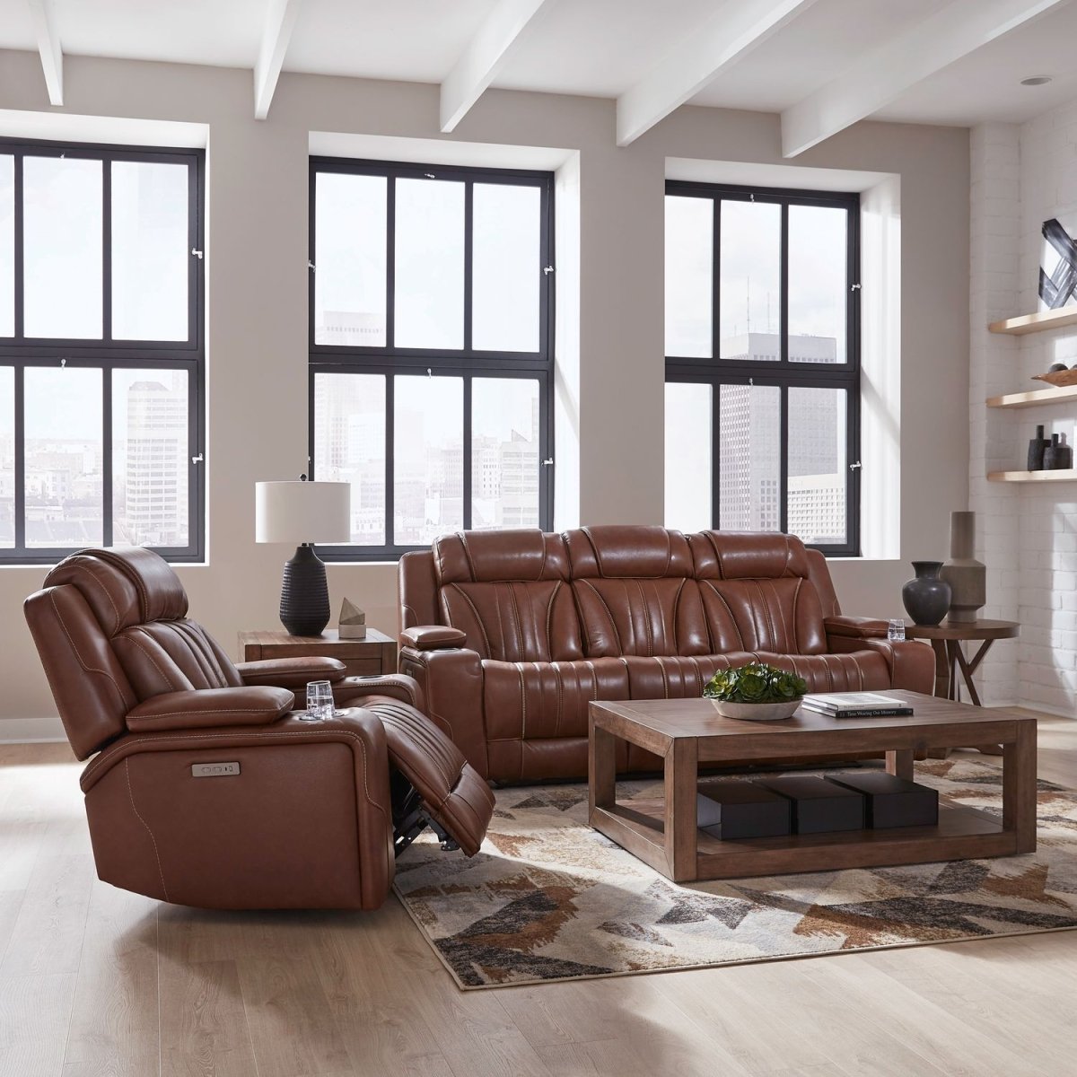 Caswell - Sofa Set Reclining Sofas & Loveseats by Liberty Furniture - Walls Furniture & Mattress