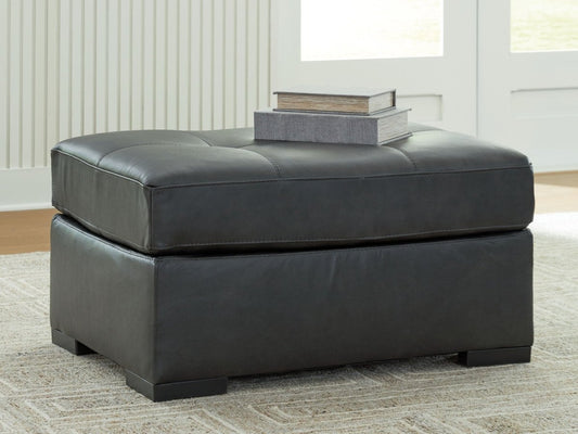 Brindley Pier - Oversized Accent Ottoman - Fog Accent Ottomans by Signature Design by Ashley® - Walls Furniture & Mattress