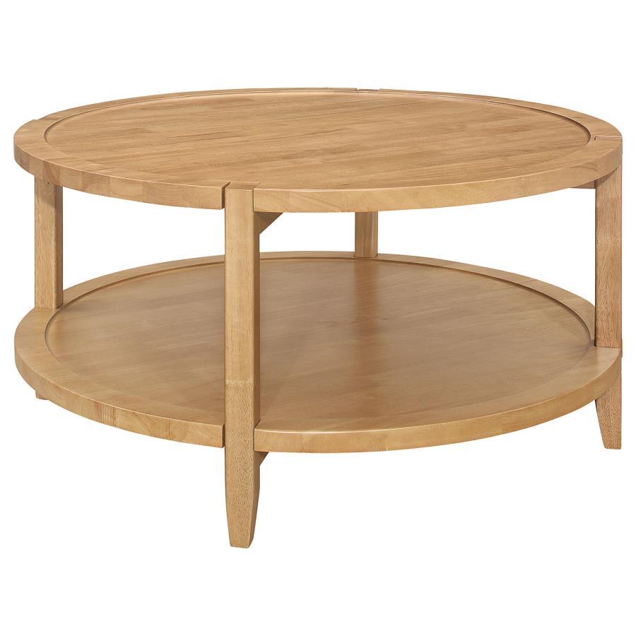 Camillo - Round Solid Wood Table End Tables by Coaster Fine Furniture - Walls Furniture & Mattress