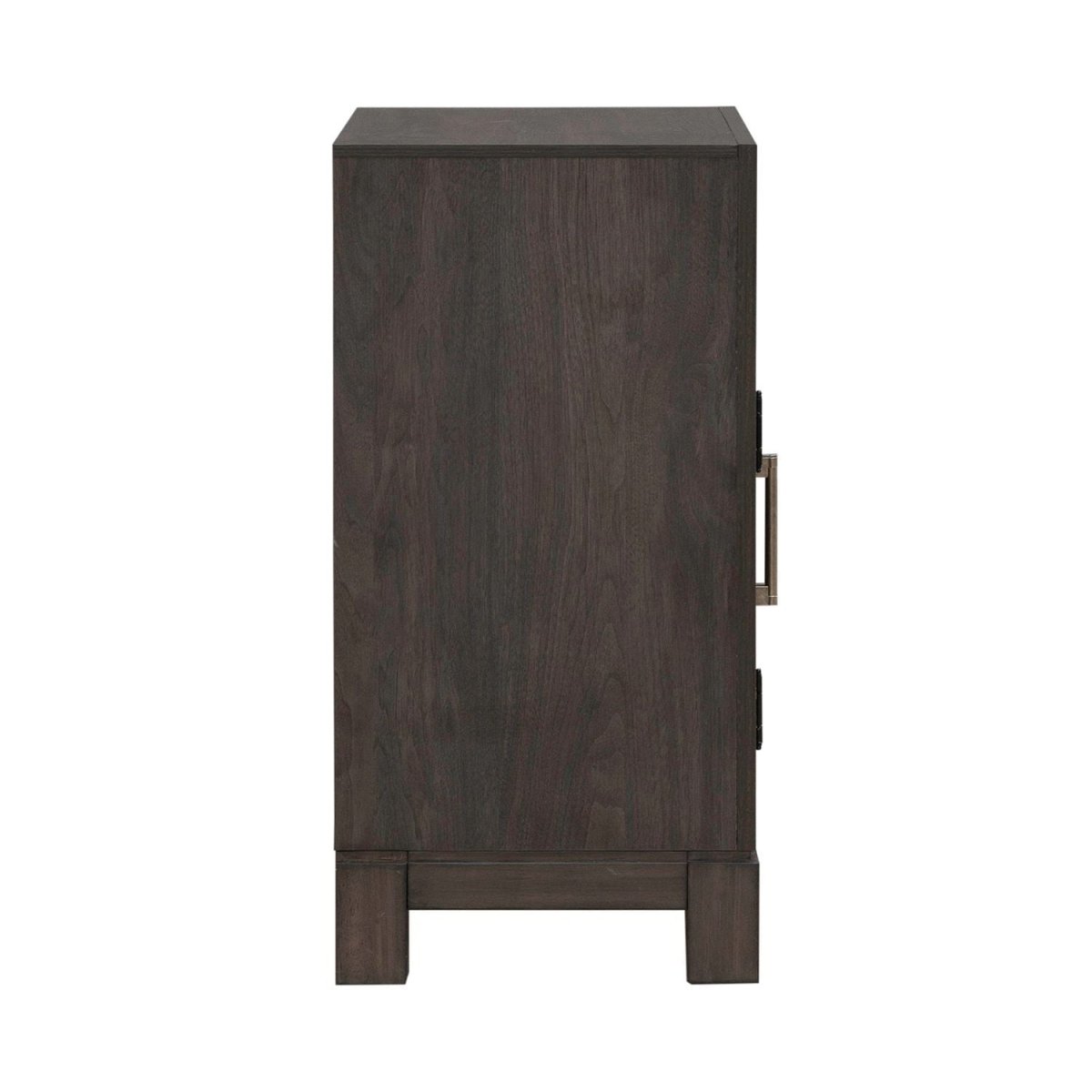 Modern Edge - Bedside Chest With Charging Station - Brown Nightstands w/ Charging Stations by Liberty Furniture - Walls Furniture & Mattress