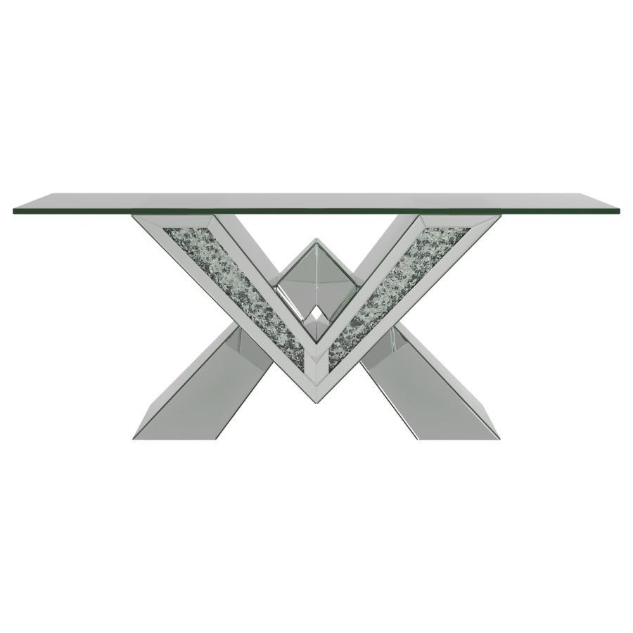 Taffeta - Mirrored Coffee Table Set Table Sets by Coaster Fine Furniture - Walls Furniture & Mattress