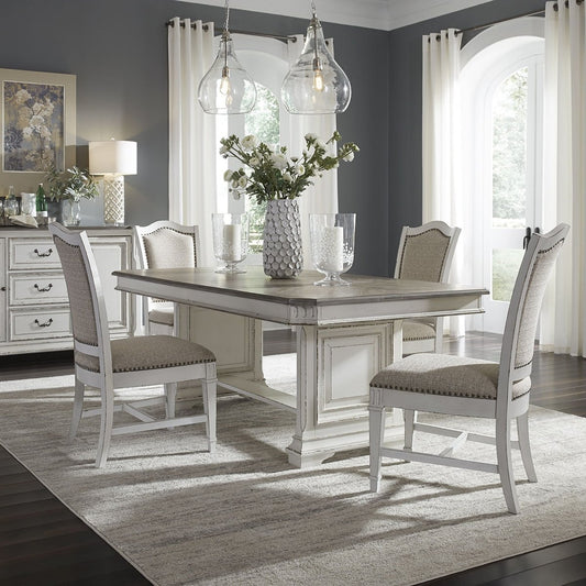 Abbey Park - Trestle Table Set 5 Piece Dining Room Sets by Liberty Furniture - Walls Furniture & Mattress