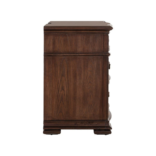 Provence Park - Bedside Chest With Charging Station - Brown Bedside Chests by Liberty Furniture - Walls Furniture & Mattress