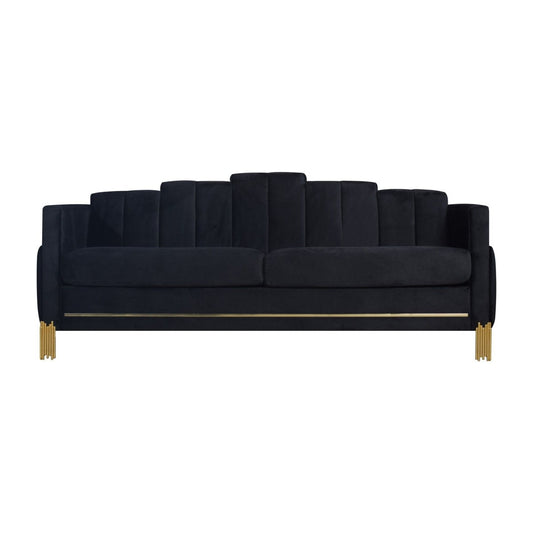 Empire - Lighted Sofa - Black Stationary Sofas by New Classic - Walls Furniture & Mattress