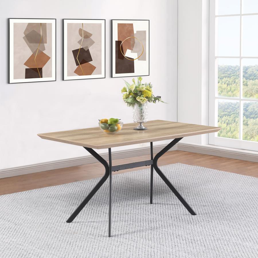 Edgecreek - Composite Wood Dining Table - Light Brown Dining Tables by Coaster Fine Furniture - Walls Furniture & Mattress