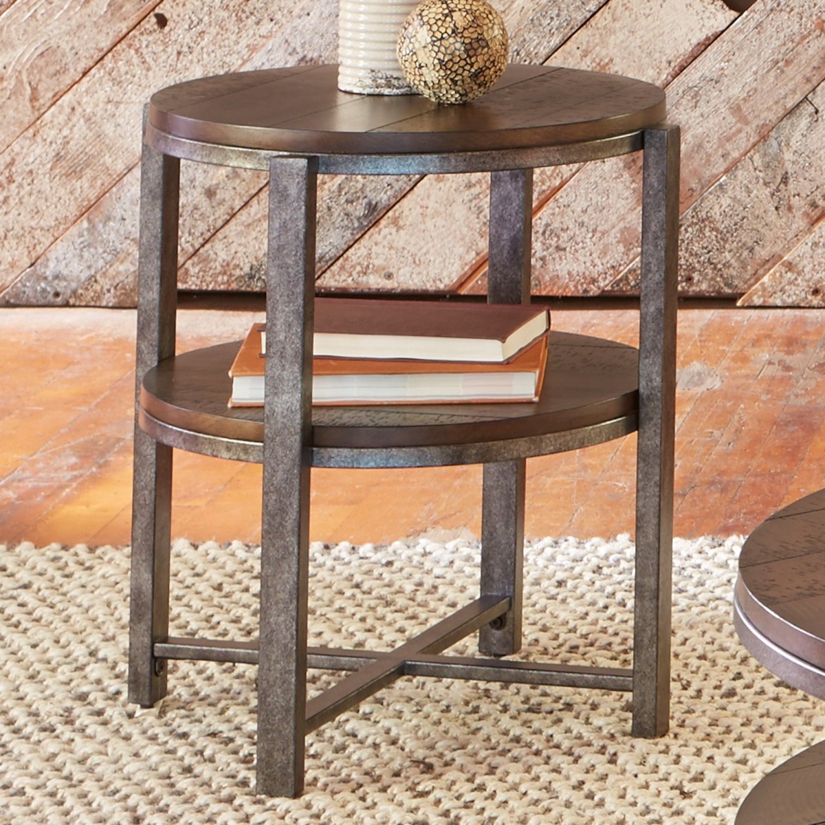 Breckinridge - Round End Table - Dark Brown End Tables by Liberty Furniture - Walls Furniture & Mattress
