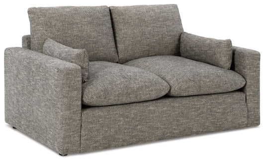 Dramatic - Loveseat - Granite Stationary Loveseats by Benchcraft® - Walls Furniture & Mattress